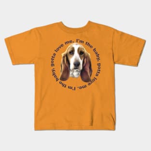 Adorable Basset Hound Dog Kids T-Shirt